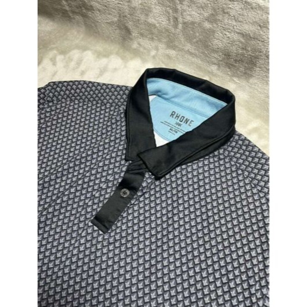 Rhone Golf Polo Shirt Men's XL Gray Short Sleeve Performance Activewear